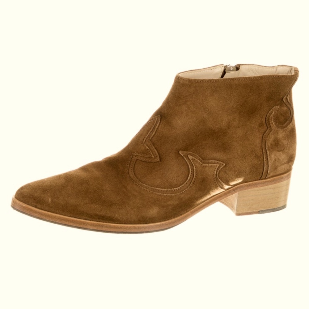 Freda Salvador Arroyo suede western ankle boots 7.5